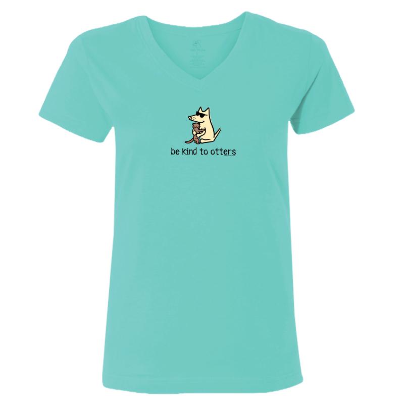 Be Kind To Otters - Ladies T-Shirt V-Neck