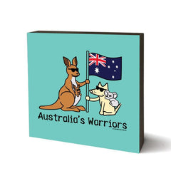 Australia's Warriors - Wooden Table Top Square