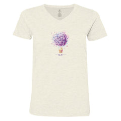 Breathe - Ladies T-Shirt V-Neck