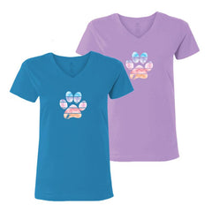 Cloud Paw - Ladies T-Shirt V-Neck