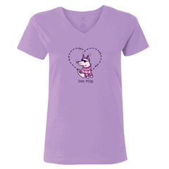 Bee Mine - Ladies T-Shirt V-Neck