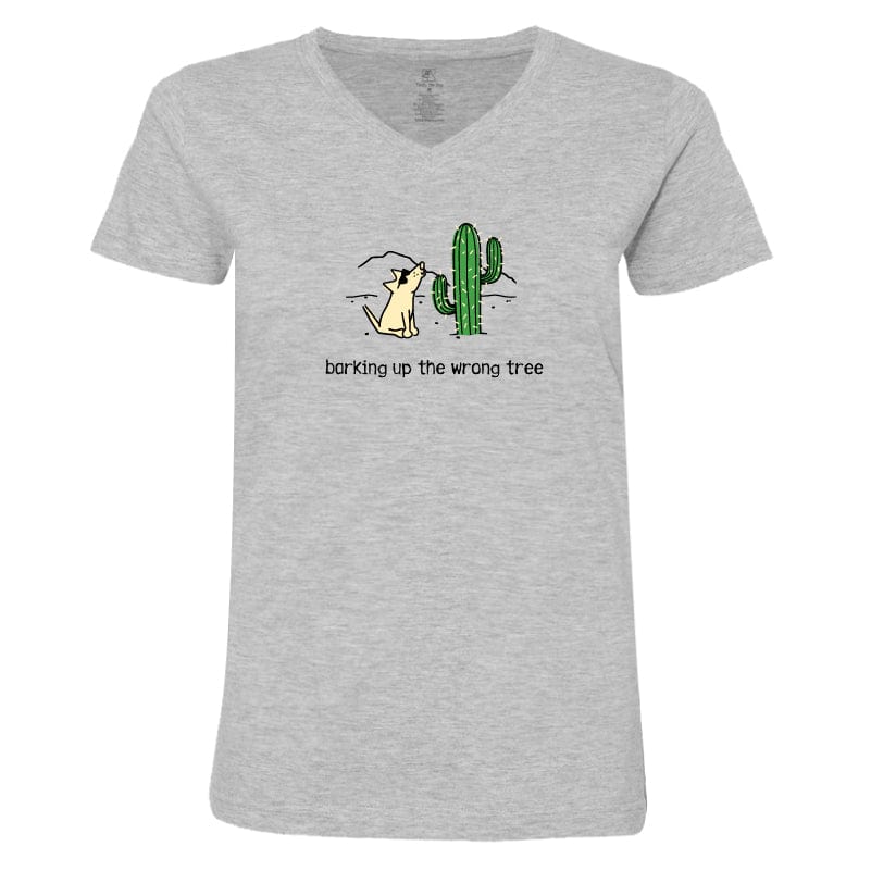 Barking Up The Wrong Tree - Ladies T-Shirt V-Neck