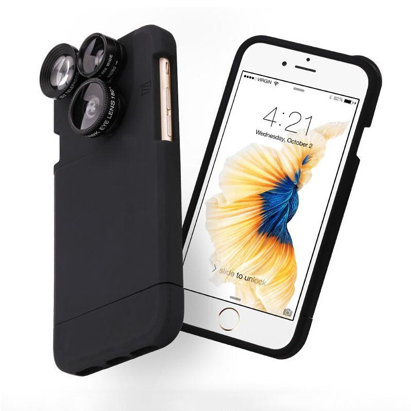 4 In 1 Telescope lense Mobile Phone Case for Iphone x 8plus 7 plus 6 plus 8 7 6s Camera lenses Outdoor Hunting