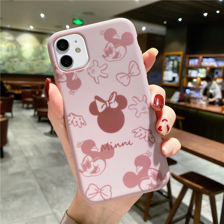 Personalized Mickey iPhone12promax mobile phone case for 7/8P soft shell XS couple XR cartoon mobile phone case