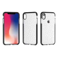 Explosive two-color diamond transparent soft shell for iphoneX XR XSMAX 6 7 8plus diamond mobile phone case