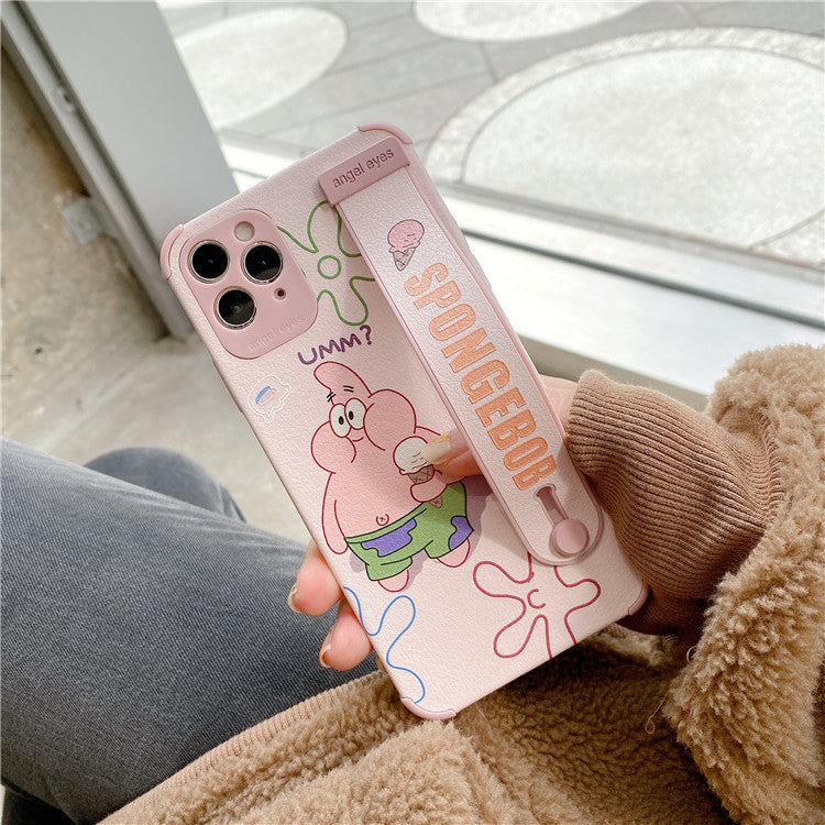 Cartoon SpongeBob SquarePants Apple 11 mobile phone case iPhone12promax suitable for x/13 cute xr couple female