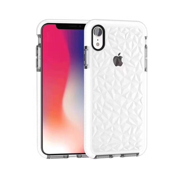 Explosive two-color diamond transparent soft shell for iphoneX XR XSMAX 6 7 8plus diamond mobile phone case