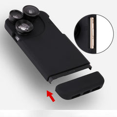 4 In 1 Telescope lense Mobile Phone Case for Iphone x 8plus 7 plus 6 plus 8 7 6s Camera lenses Outdoor Hunting