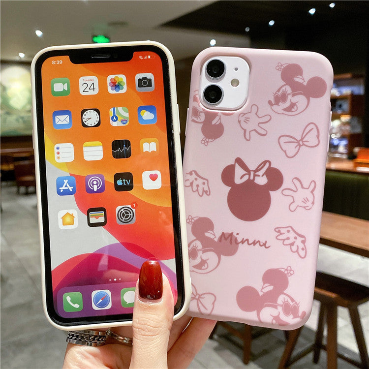 Personalized Mickey iPhone12promax mobile phone case for 7/8P soft shell XS couple XR cartoon mobile phone case