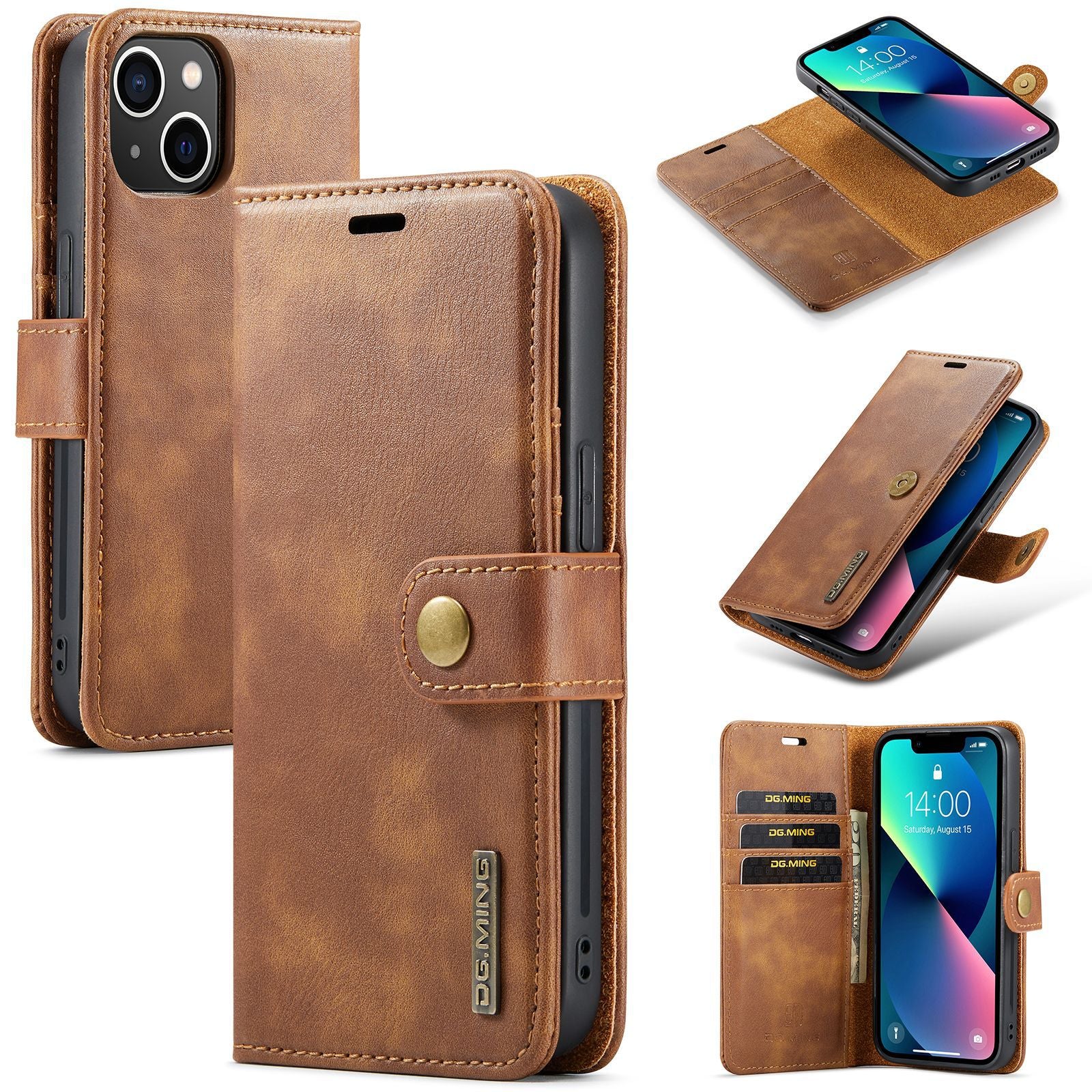 Suitable for iPhone13 magnet split mobile phone leather case iPhone12/11 Pro Max two-in-one protective case