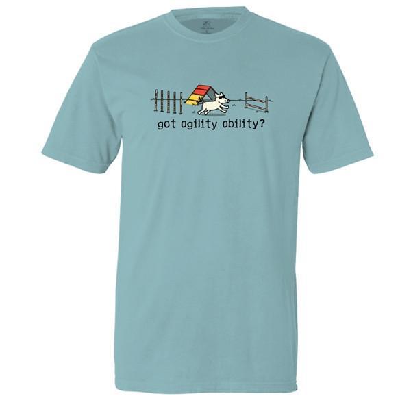 Agility Ability T-Shirt - Classic Garment Dyed - Teddy the Dog T-Shirts and Gifts