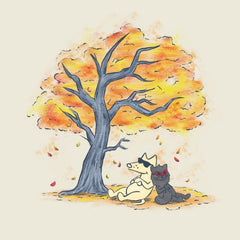 Autumn Tree - Ladies T-Shirt V-Neck