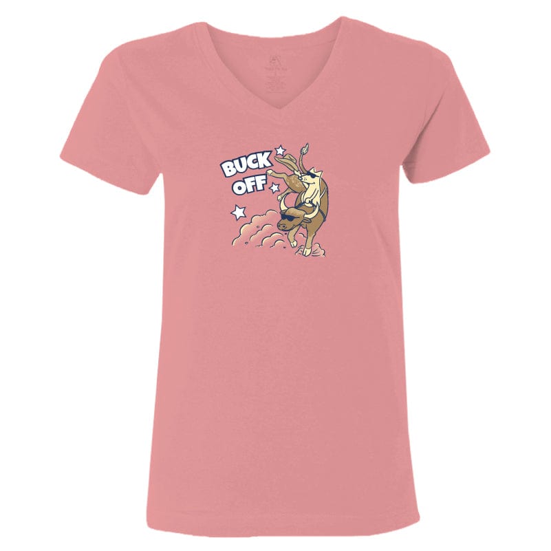 Buck Off - Ladies T-Shirt V-Neck