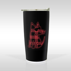 Buffalo Plaid Teddy - Tumbler