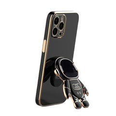 6D  Astronaut Bracket Apple 13ProMax Mobile Phone Case Comes With Lens Film Suitable For iPhone12 Protective Soft Case