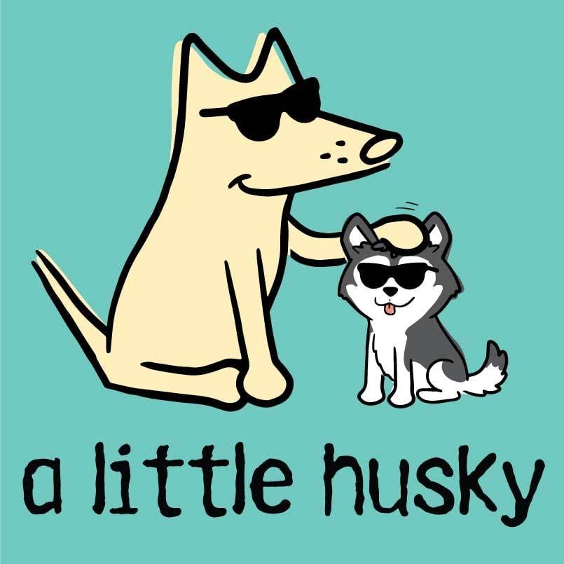 A Little Husky - Ladies T-Shirt V-Neck