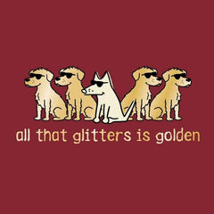 All That Glitters Is Golden - T-Shirt Ladies V-Neck