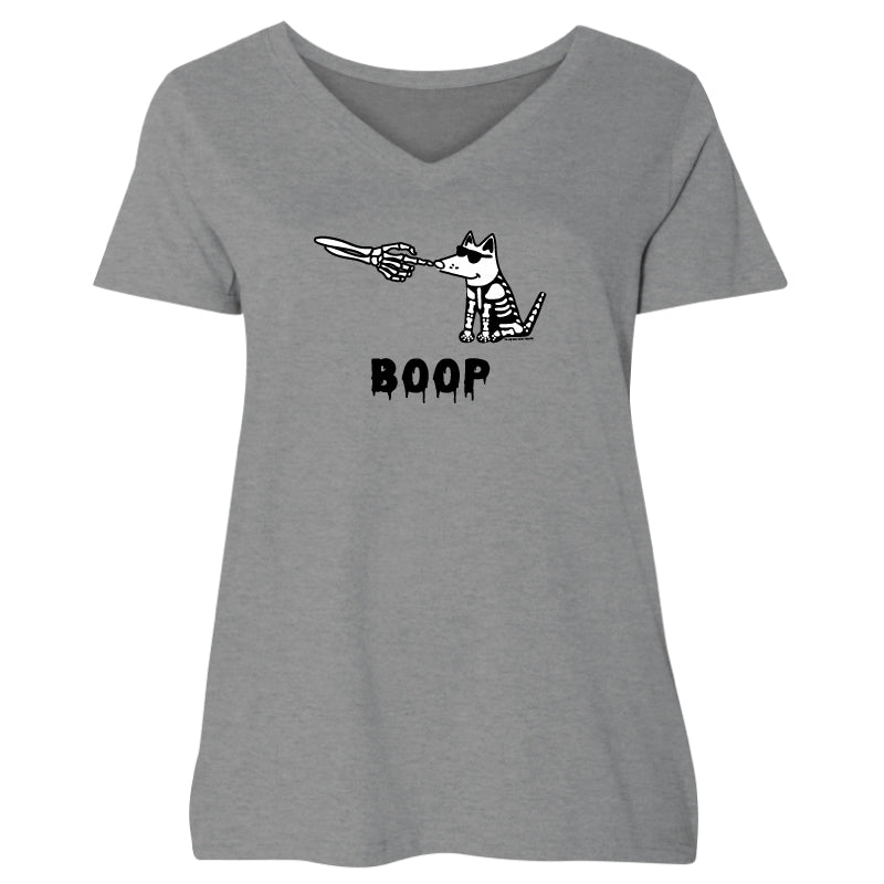 BOOP - Ladies Curvy V-Neck Tee