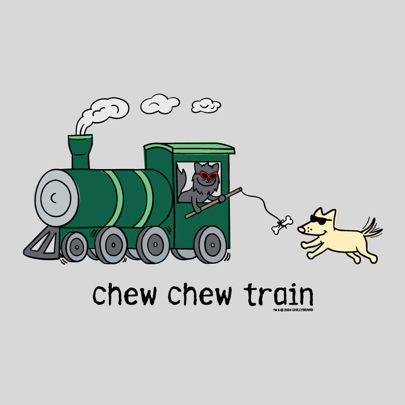 Chew Chew Train -  Ladies Long-Sleeve T-Shirt