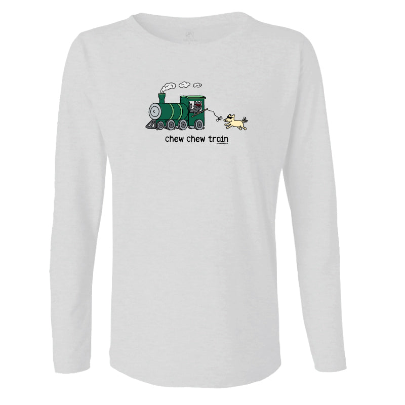 Chew Chew Train -  Ladies Long-Sleeve T-Shirt