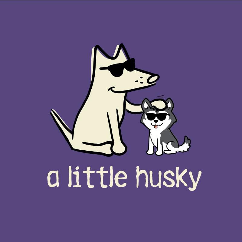 A Little Husky - Ladies T-Shirt V-Neck