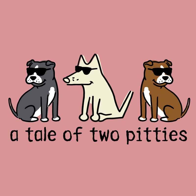 A Tale Of Two Pitties  - Ladies T-Shirt V-Neck