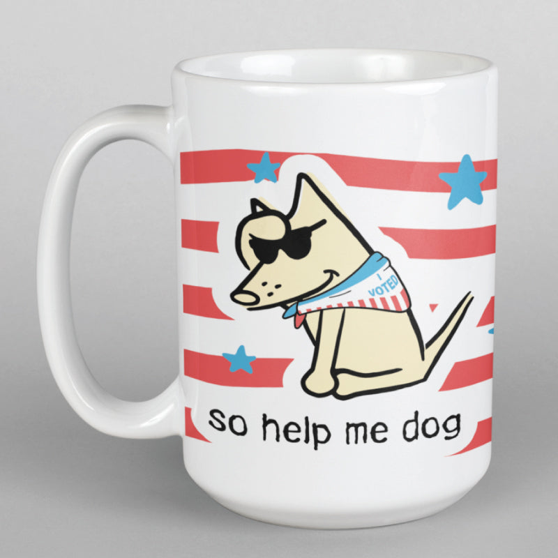 So Help Me Dog  - Large Coffee Mug