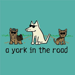 A York In the Road - T-Shirt Ladies V-Neck